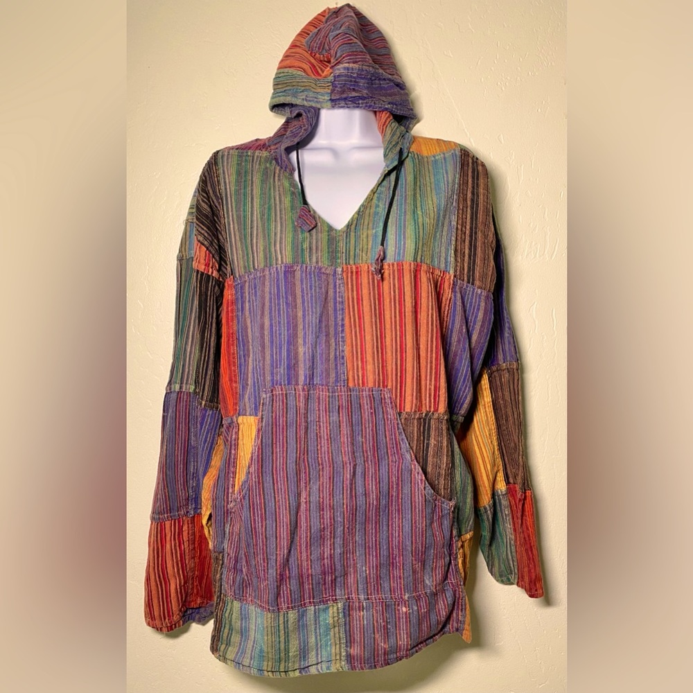 Men’s Jayli patchwork lightweight hoody 👨🏾‍🎨